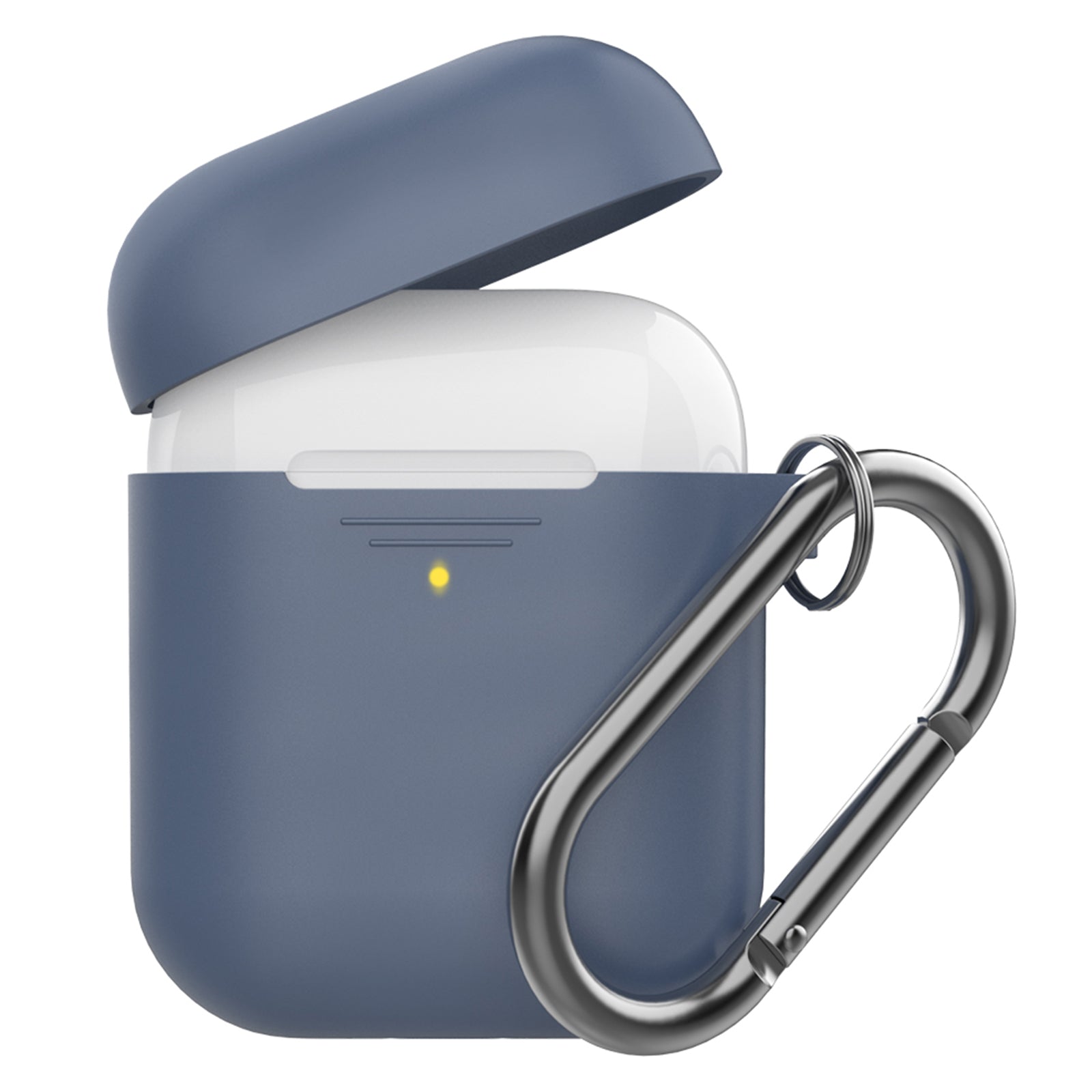 AHASTYLE PT-06-F For AirPods with Charging Case (2016) (2019) AirPods with Wireless Charging Case (2019) Anti-dust Plug Design Splittable Silicone Cover with Hook AHASTYLE PT-06-F For AirPods with Charging Case (2016) (2019) AirPods with Wireless Charging Case (2019) Anti-dust Plug Design Splittable Silicone Cover with Hook